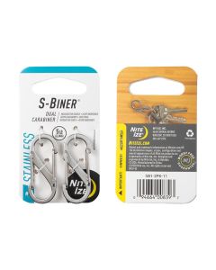 S-Biner Stainless Steel Dual Carabiner #1 - 6 Pack - Stainless