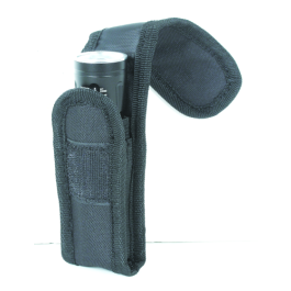 Flashlight Pouch W/ Adjustable Cover & Elastic Sides